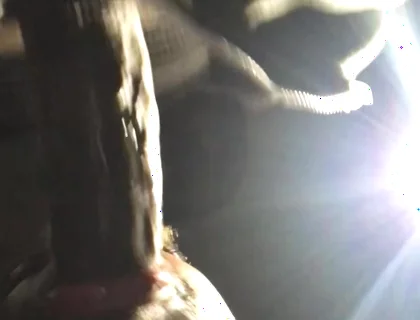 BBC Worship at Night: Risky Public Blowjob & Throat Fuck
