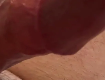 So Much Cum From Edging My Frenulum