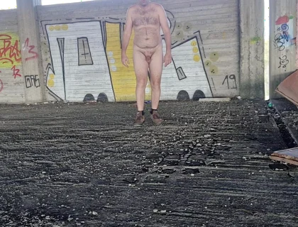 All Naked in Street