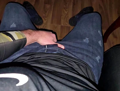 German Voice Growls From Boss Chair - Cock Throbbing, Red Boxer, Cum Explodes