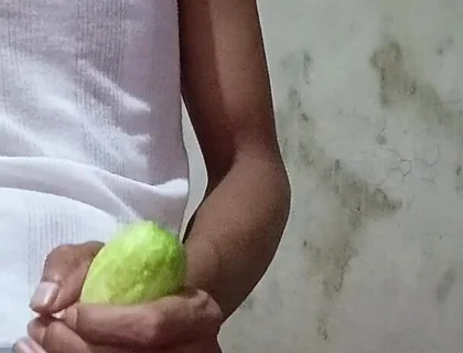 Jujut Expression Playing Solo Using Cucumbers That Have Been Hollowed Out