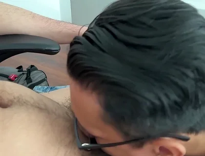 My Cock Disappears Down His Throat