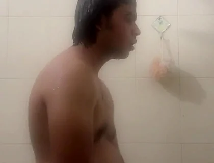 Young Desi Twink Gets Hard in the Shower