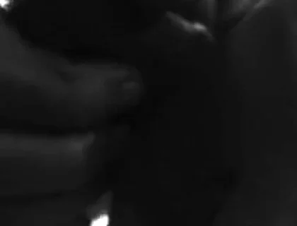Stroking Hard Cock in Black and White with Lots of Cum