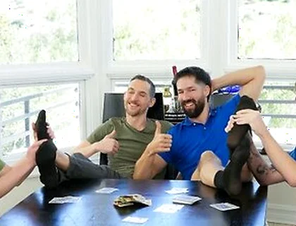 Broke Twinks Jacob King And Texas Twink Bet Everything In A Poker Game With Their Stepdads
