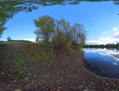 Teen Completely Naked at a Lake
