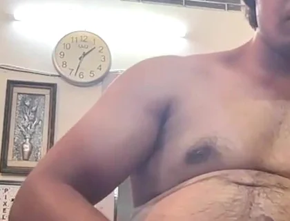 Desi Twink Boy Wank His Hard Big Cock and Eat His Cum
