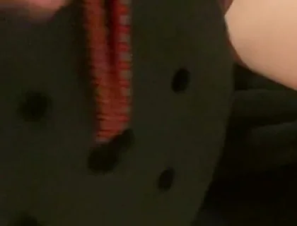 Hanging Heavy Weights on My Sissy Cock & Balls - CBT Jerking off My Big Cock with Them on