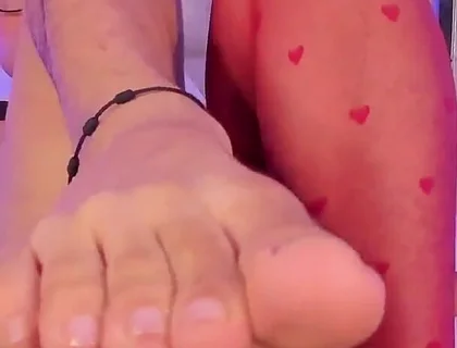 Ken in Panty and His Hot Feet Ends up Removing and Opening His Fingers
