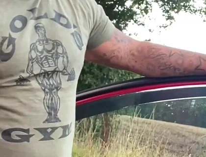 Horny Irish Fat Cock Gets His Dick Out and Cums Publicly