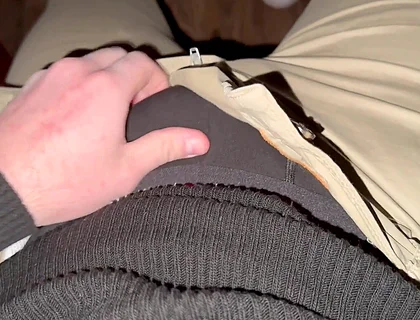 German Voice Horny After Work Black Boxer Down Fat Glans Drips