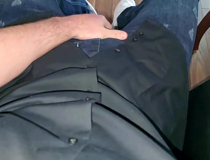 German Voice in Boss Chair. Blue Calvin Klein Boxer. Cock Rock Hard. Precum Flowing