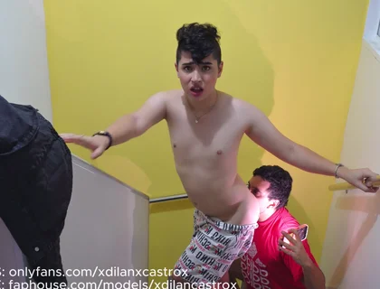 Cute Passive Gay Twink Gets Fucked Bareback by His Stepsister's Boyfriend