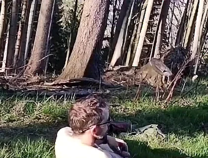 Naked in Forest