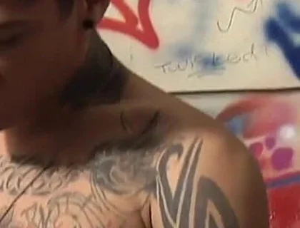 Monster Cock Lads’ Toilet Threesome
