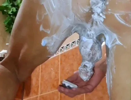 Shaving Balls and Ass