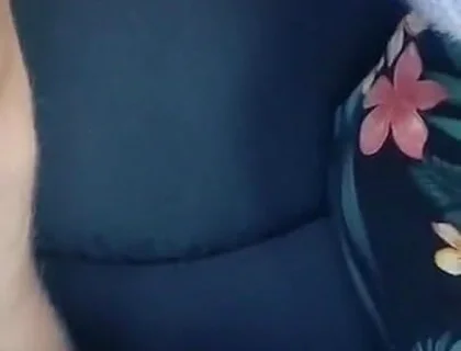 An 18-year-old Passing Teenager Sucked All the Cum Out of His Stepdad's Cock Right on the Street Near the River