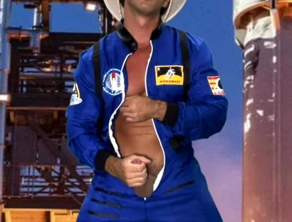 Space Suit Jack off