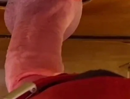 Thick Stepdaddy Cock Gets Tongue & Lip Worship - First Load Too Early Down the Throat, Second in Cum Glass
