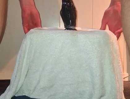 Solo Gay Anal Play - Huge Dildo's and Pissing Orgasm