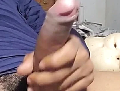 Massive Cumshot Solo Session - Big Dick Stroking & Moaning