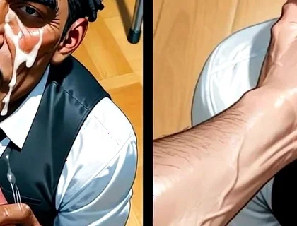 Black Waiter Sucks the Dicks of Customers and Kitchen Colleagues in Front of Everyone. Slide Pics Compilation Hentai