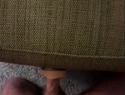 Fucking the Hot Toy in Between Cushions, Feels Like Real Wet Pussy