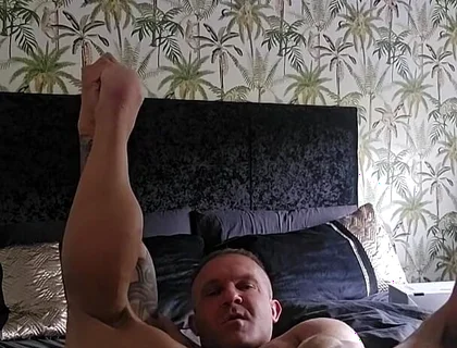 Straight Lad Solo Wank, Anal Pay & Sucking with Huge Dildo