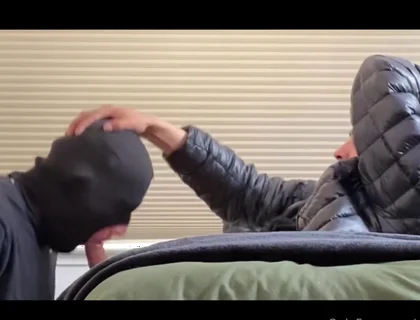 Latino thug cock sucking