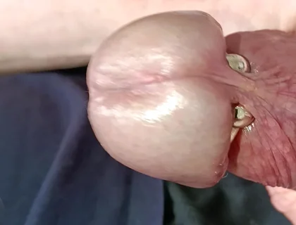 Mature Man's Veined Cock Masturbation
