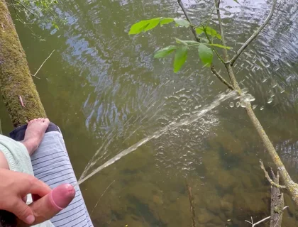 Twink 18 Pissing in Nature