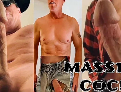 Massive Cock Delivers Massive Cumshot From Jeans