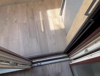 Too Cum From Balcony Almost Caught by Neighbors