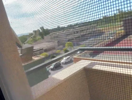 Too Cum From Balcony Almost Caught by Neighbors
