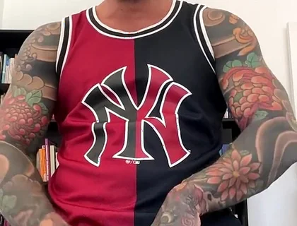 Spanish Muscular Bull with Clothes on