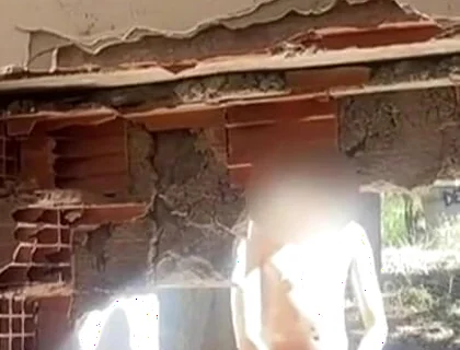 Exploring an Abandoned Building, 2 Amateur Boys Remove Their Clothes and One Starts to Bust a Nut