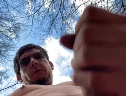 Masturbating