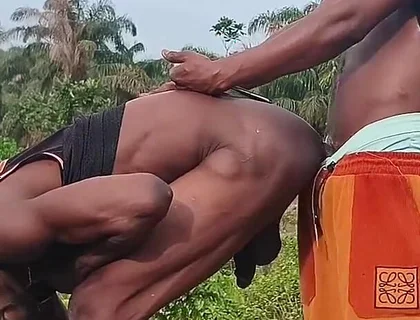Ebony Creamy Bussy Decide to Btm for Huge Dick After a Long While in an Abandoned Government Site