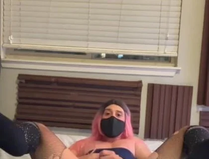 Big Ass CD Sissy Solo Cumshot
