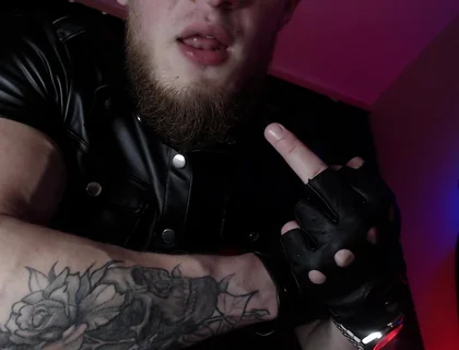 Alpha in Leather and Drool with Dominance