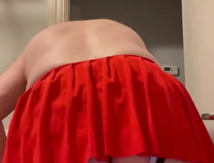 My Red Mini Skirt