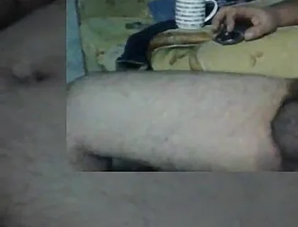 Daddy Bear Masturbates with a Cigarette in His Mouth and Cums