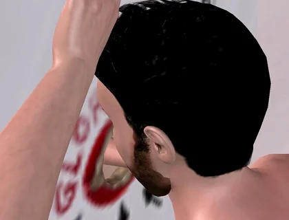 Animated 3D Gay Porn - Handsome Man Sucking Dick Through Glory Hole in Men's Toilet