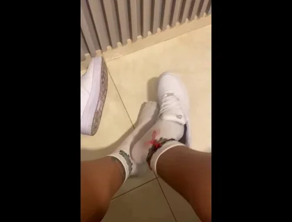 Walking Through the City of Cartagena and Then You Sit Down to Adore My Big Feet as I Deserve