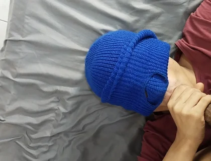 Latin Twink Kneels and Swallows Everything From Muscular Gym Male