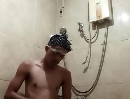 Another Shower Jerking off with Cumshot