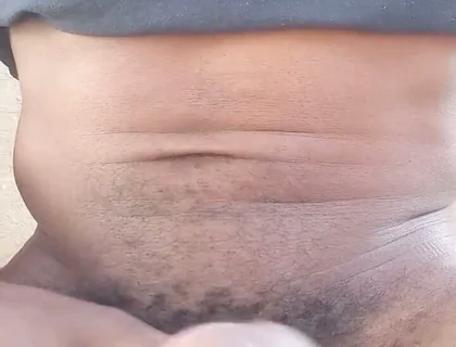 Stroking My BBC and Moaning Outdoors