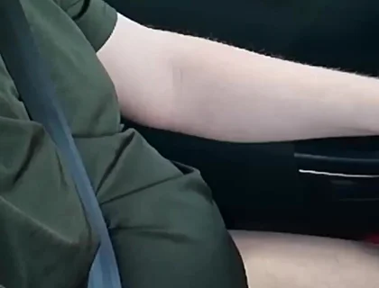 Nylon Fetish in the Dirt Road Search in the Car