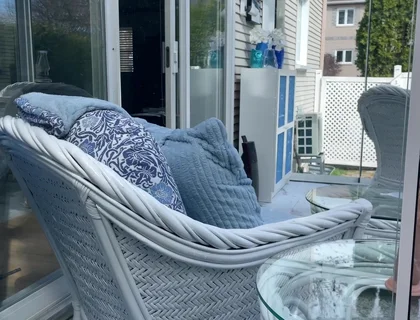 Hunk Stepdaddy Bear Naked Sunbathing in the Veranda 3