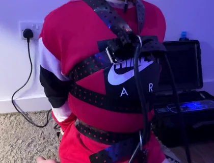 Twink Strapped up and Milked Relentlessly
